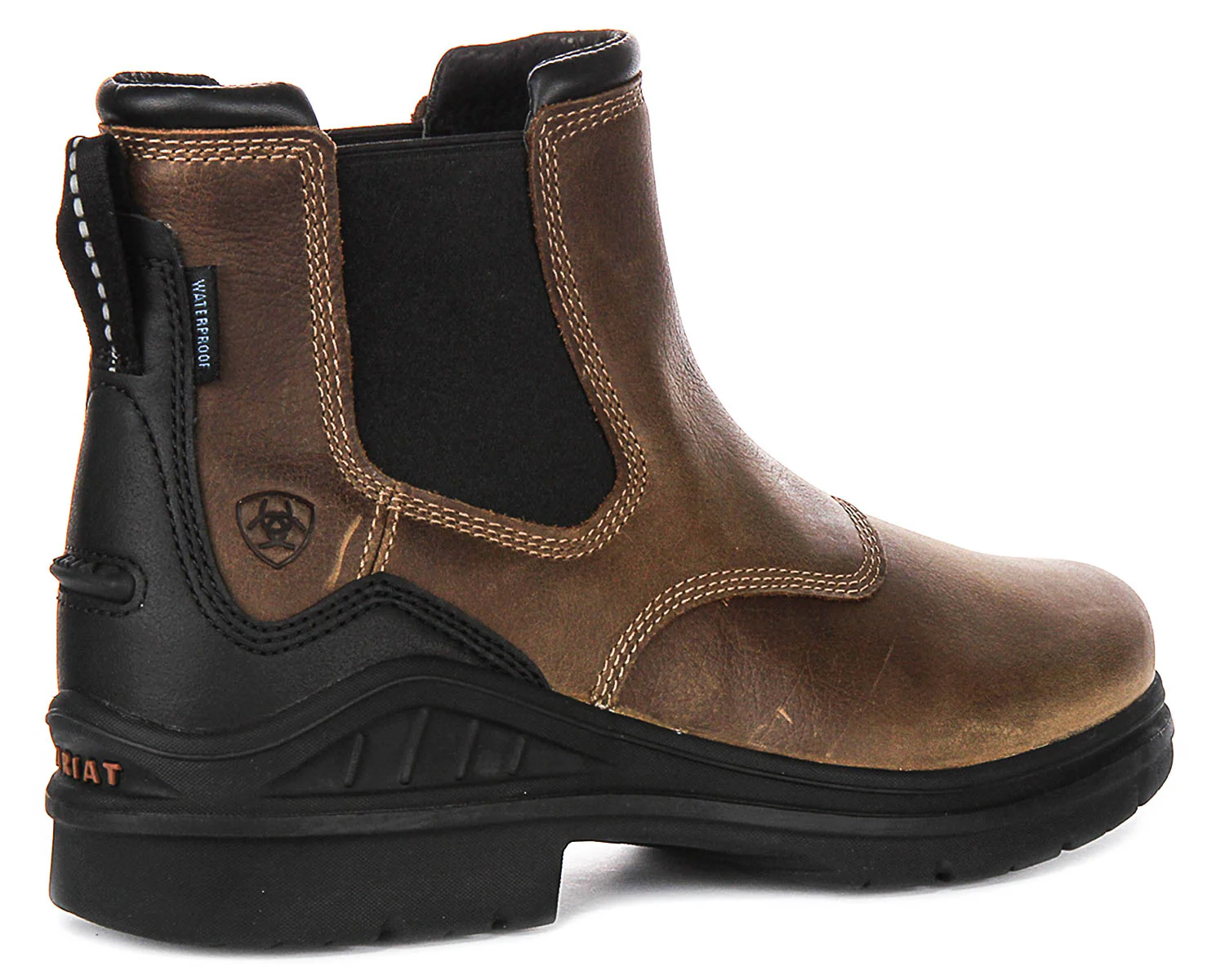 Ariat Barnyard Twin Chelsea Boot In Brown - Image 3