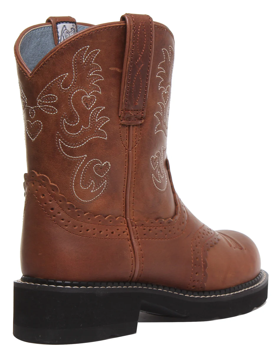 Ariat Fatbaby Saddle In Brown White - Image 3