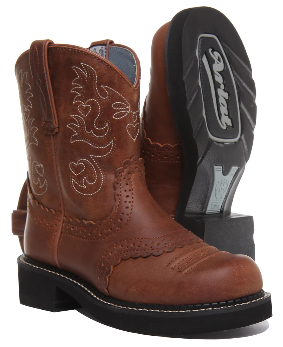 Ariat Fatbaby Saddle In Brown White - Image 5