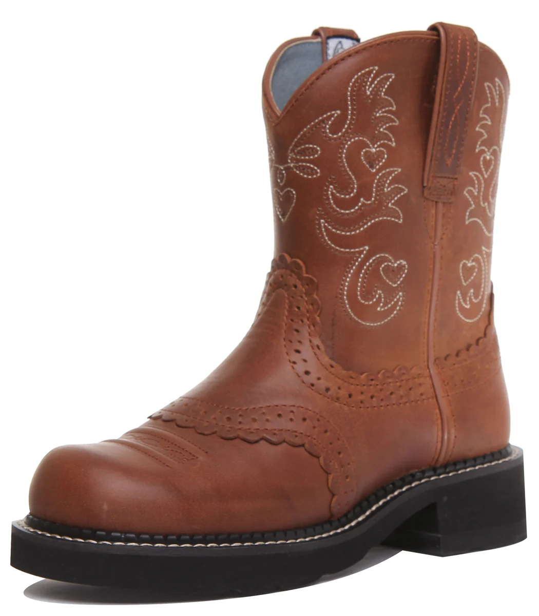 Ariat Fatbaby Saddle In Brown White - Image 6
