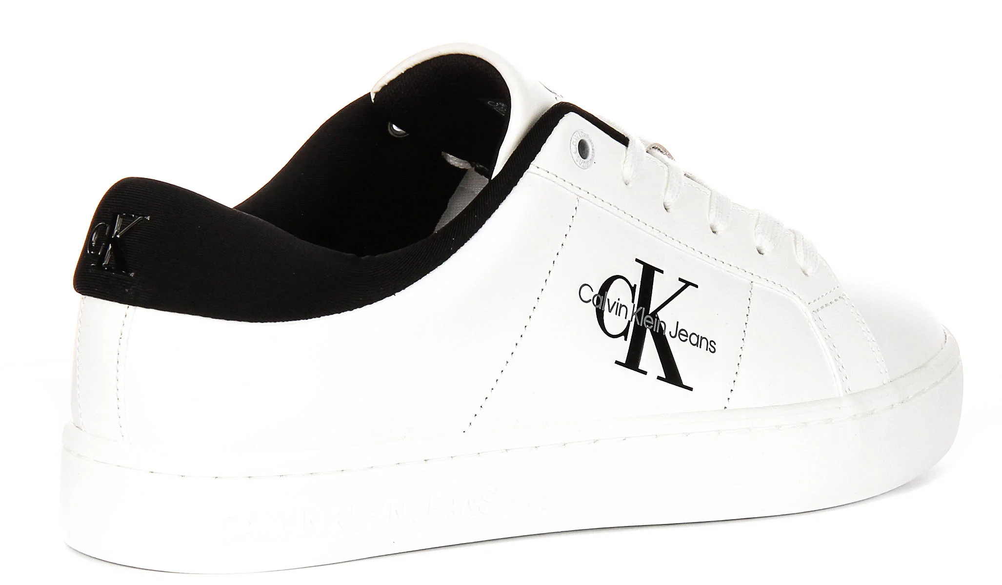 Calvin Klein Classic Cupsole In White Black - Image 3