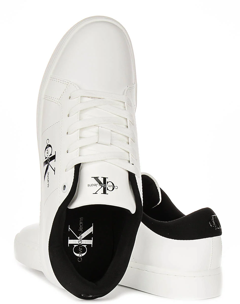 Calvin Klein Classic Cupsole In White Black - Image 4