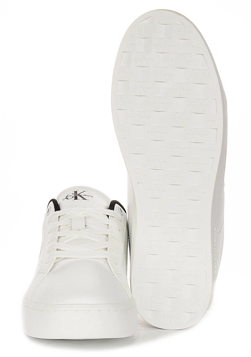 Calvin Klein Classic Cupsole In White Black - Image 5