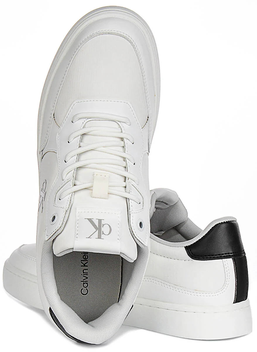 Calvin Klein Jeans Classic Cupsole In White Black For Men - Image 4