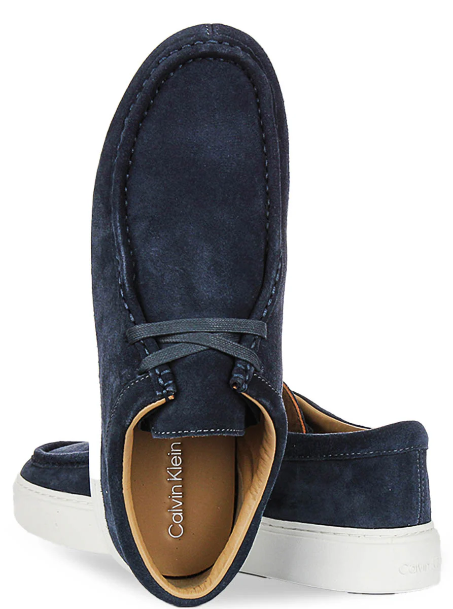 Calvin Klein Hybrid Apron Wallabee In Navy White For Men - Image 4