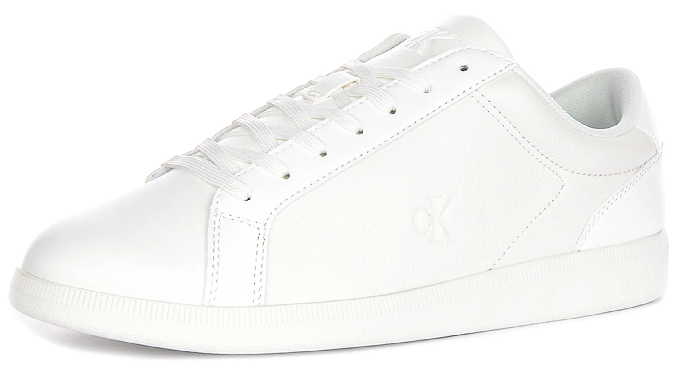 Calvin Klein Jeans All White Slim Sole Smart Sneakers - Image 5
