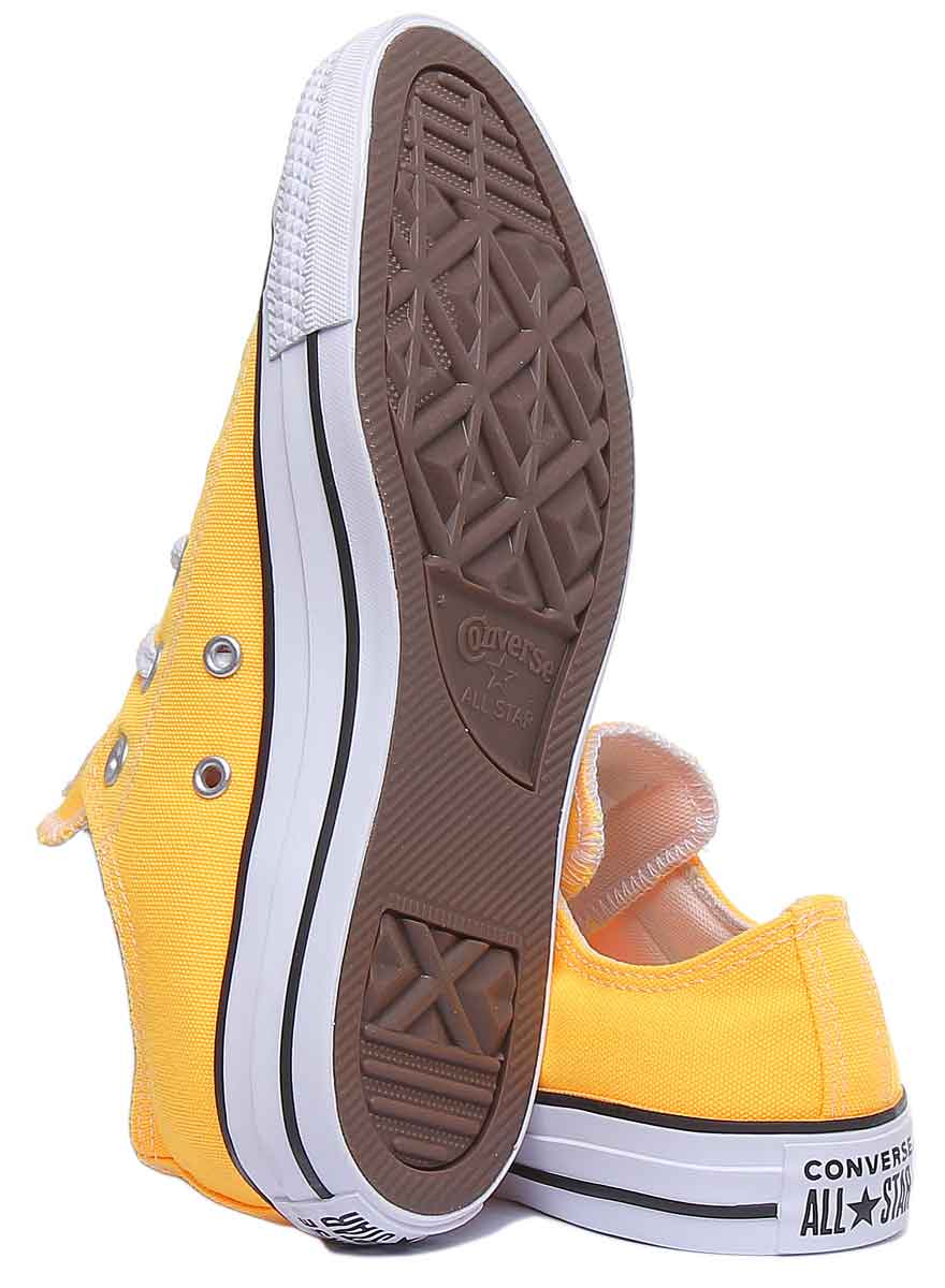 Converse 167235C CT All Star Low Trainer In Orange - Image 4