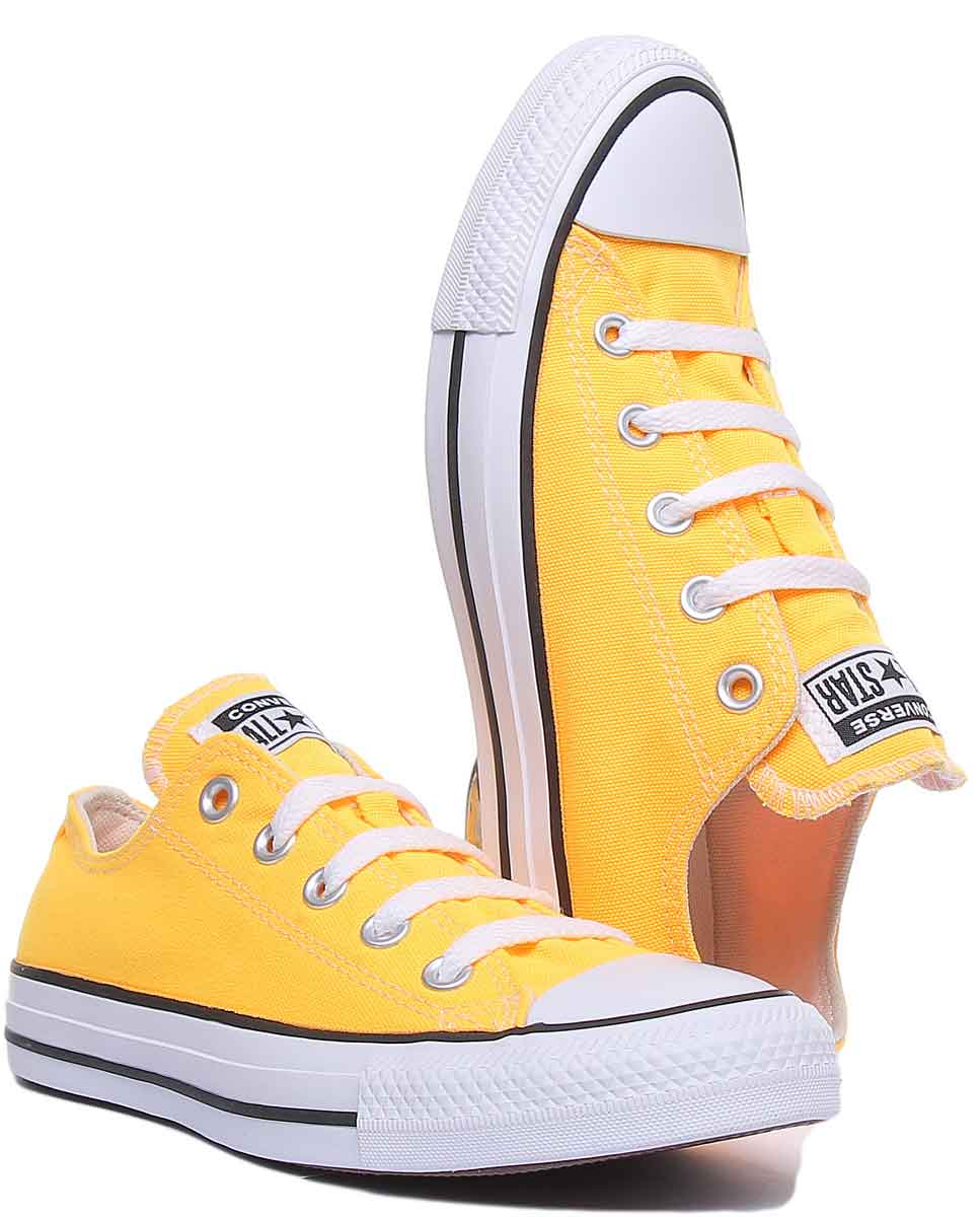 Converse 167235C CT All Star Low Trainer In Orange - Image 5