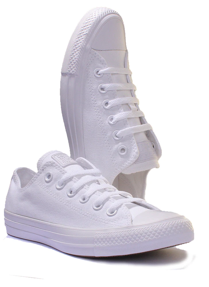 Converse 1U647 CT All Star Low Trainer In White Mono - Image 5