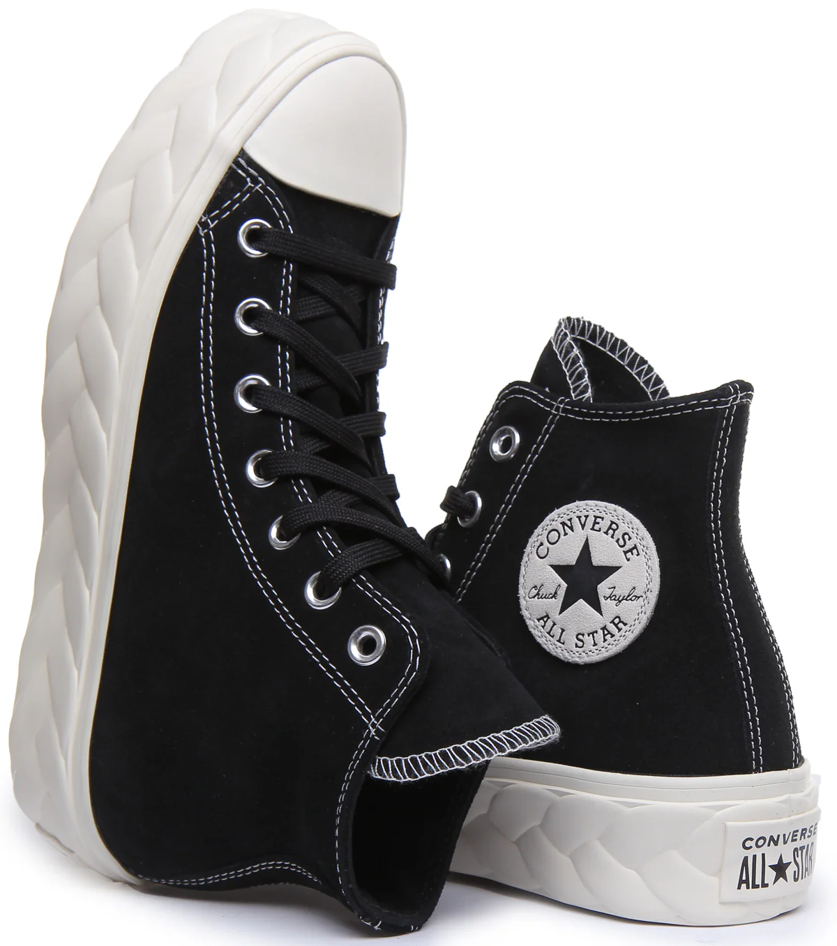 Converse 568687C CT All Star Hi Platform Trainer In Black For Women - Image 4