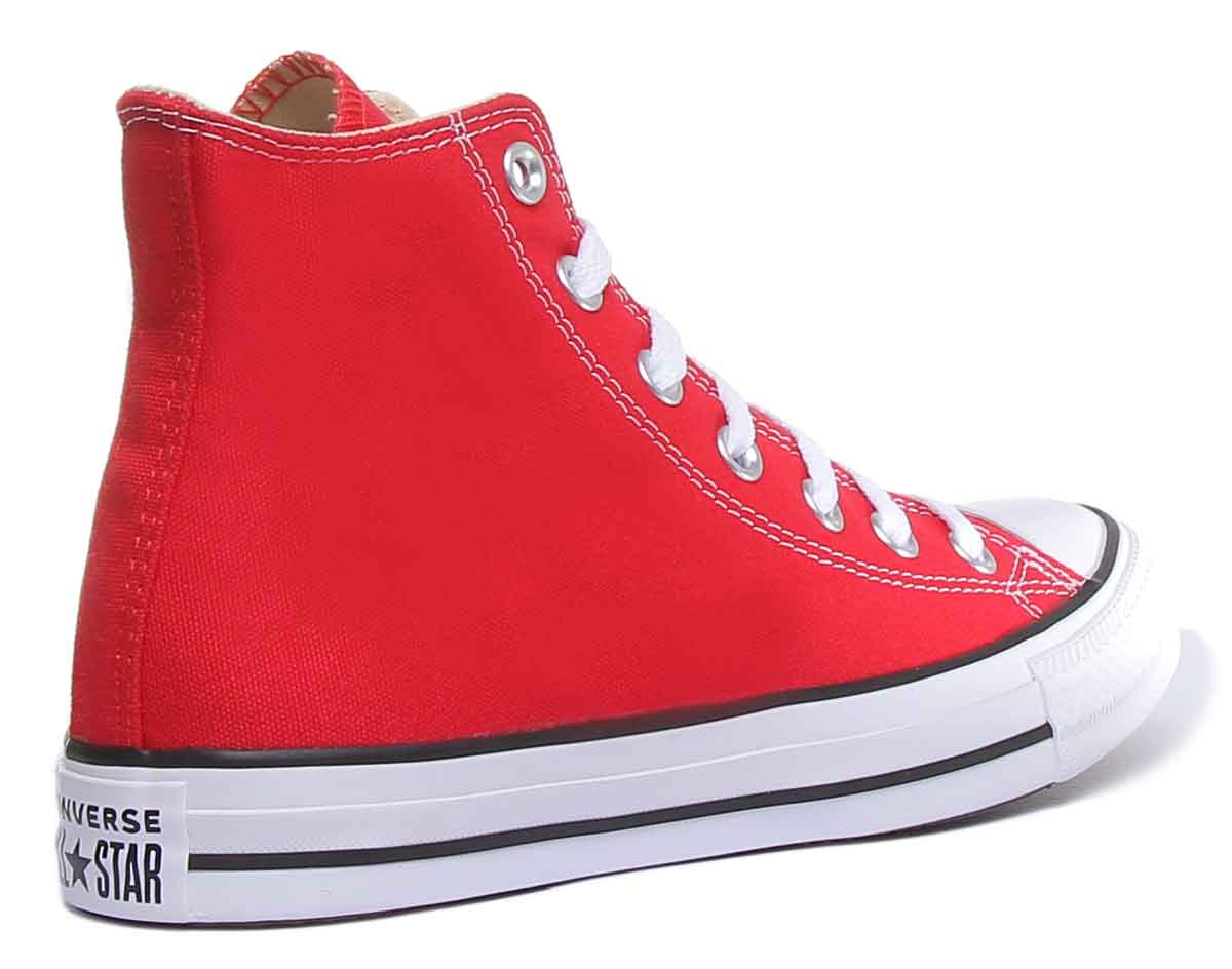 Converse All Star Hi Core Canvas Trainer In Red For Unisex - Image 3