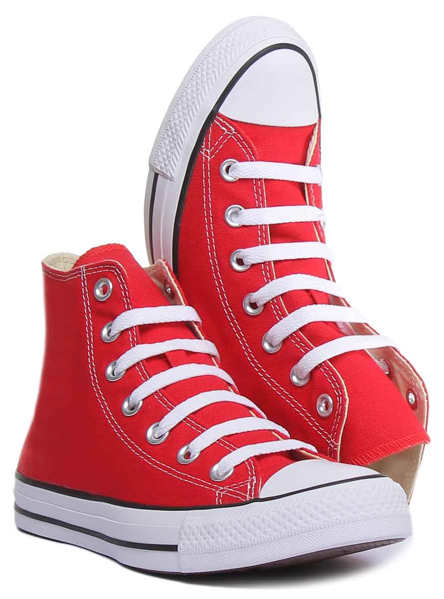 Converse All Star Hi Core Canvas Trainer In Red For Unisex - Image 5
