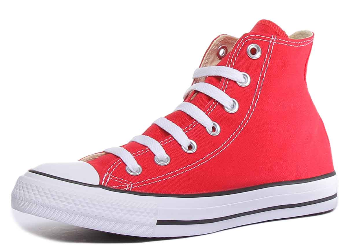 Converse All Star Hi Core Canvas Trainer In Red For Unisex - Image 6