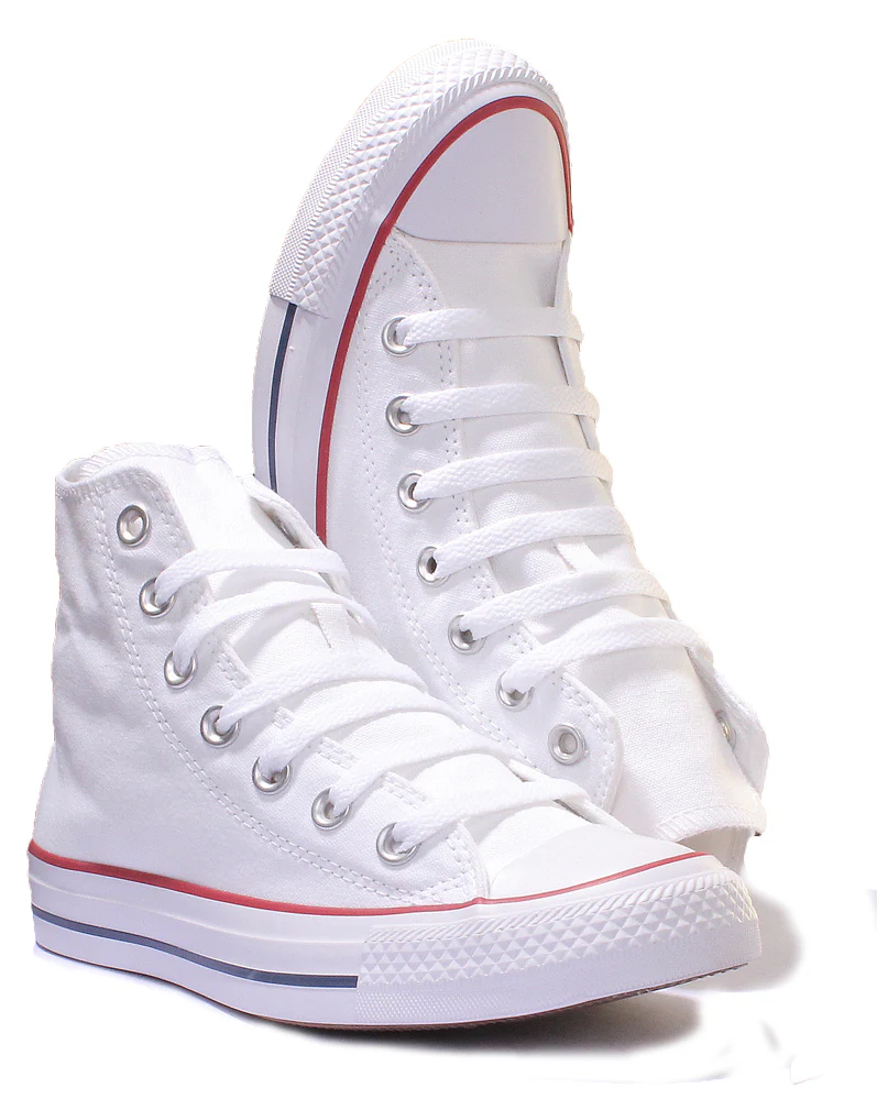 Converse All Star Hi Core Canvas Trainer In White - Image 5