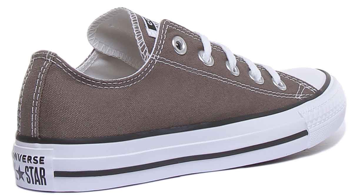 Converse All Star Low Trainer In Charcoal For Women - Image 3