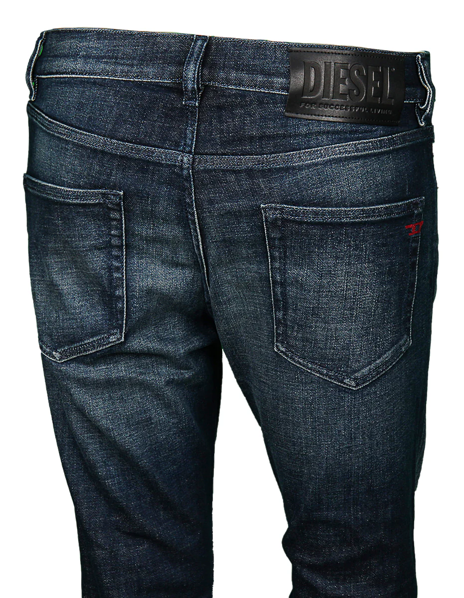 Diesel D-Strukt Slim Fit Jeans In Blue For Men - Image 4