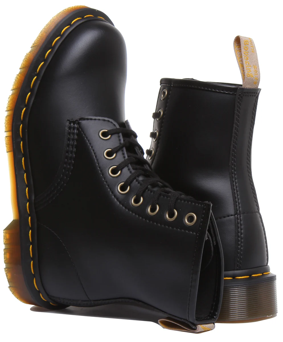 Dr Martens 1460 Vegan In Black For Womens - Image 4