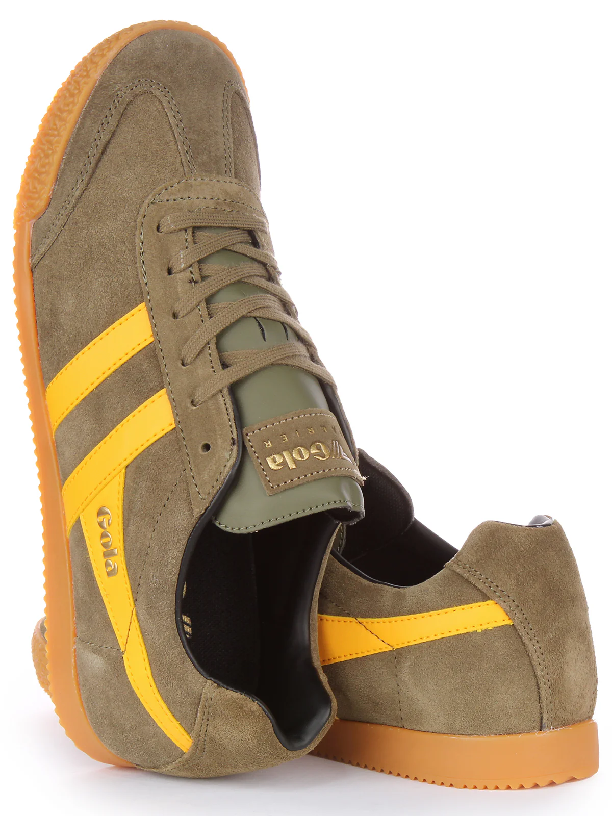 Gola Classics Harrier In Khaki Yellow For Men - Image 4