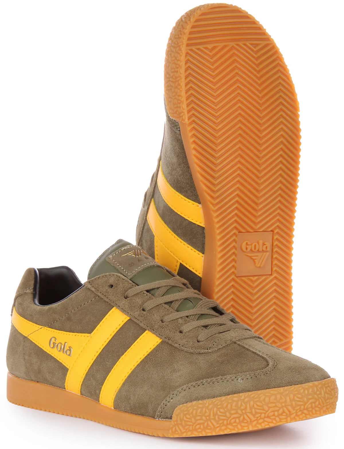 Gola Classics Harrier In Khaki Yellow For Men - Image 5