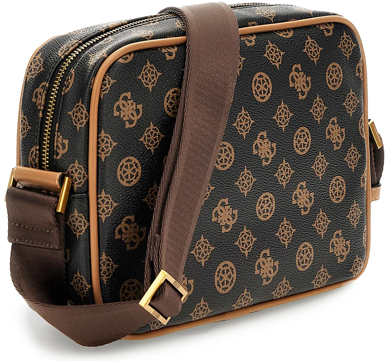 Guess Peony 4G Crossbody In Choco Brown - Image 3