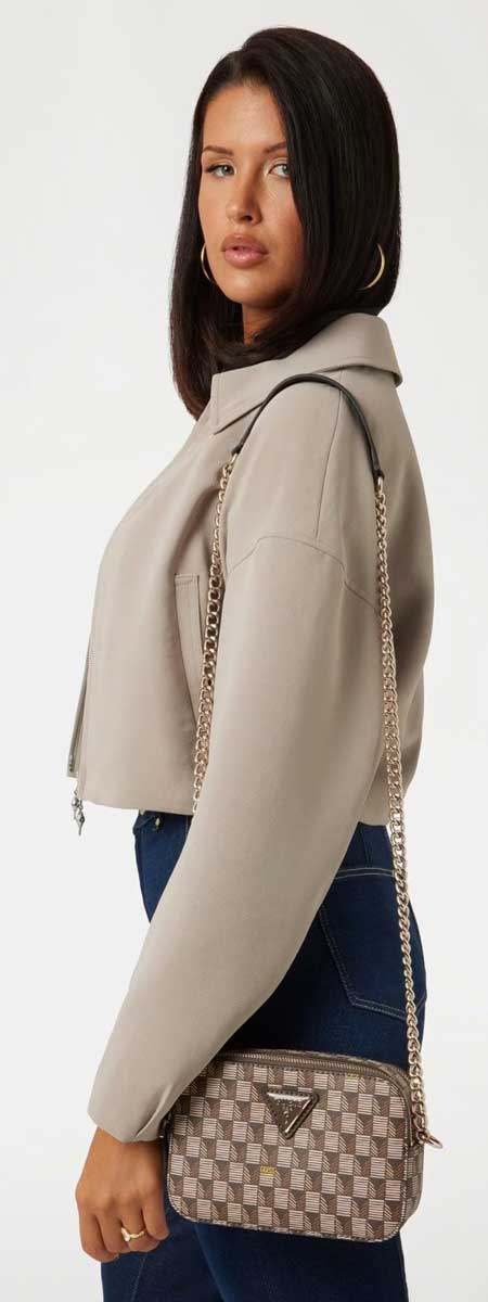 Guess G Wave  Mini Crossbody In Brown For Women - Image 5