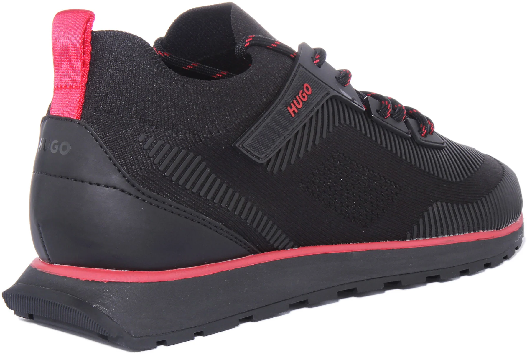 Hugo Icelin Run In Black Red For Men - Image 3