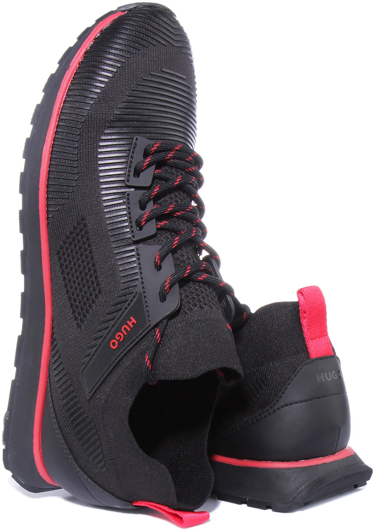 Hugo Icelin Run In Black Red For Men - Image 4