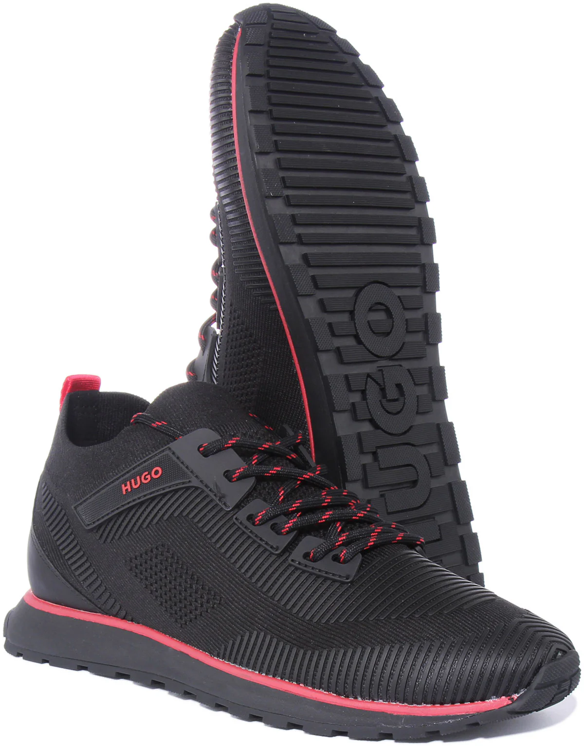 Hugo Icelin Run In Black Red For Men - Image 5