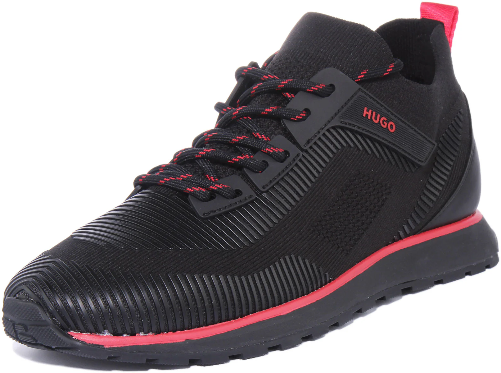Hugo Icelin Run In Black Red For Men - Image 6