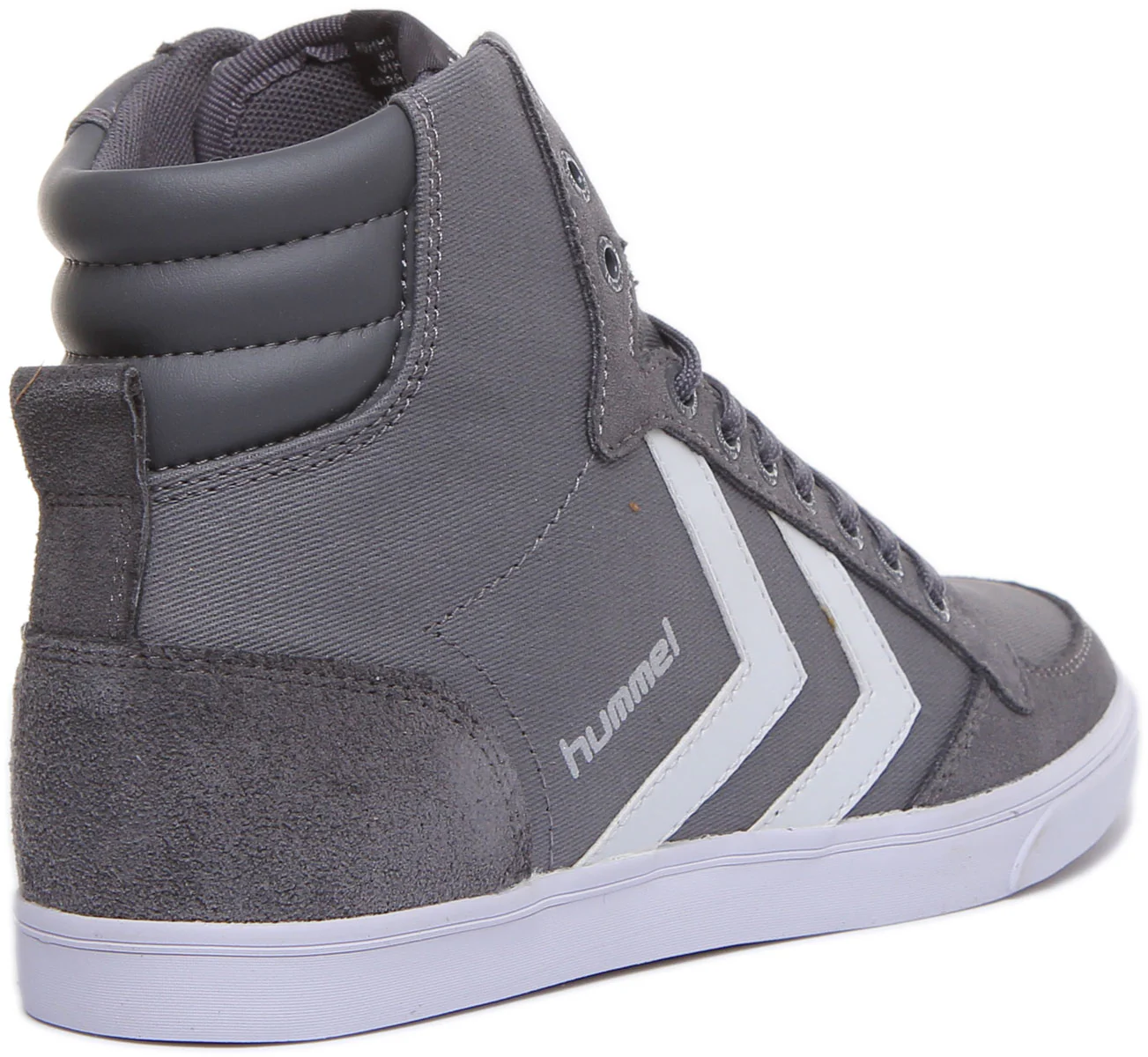 Hummel Slimmer Sta Hi In Grey White - Image 3