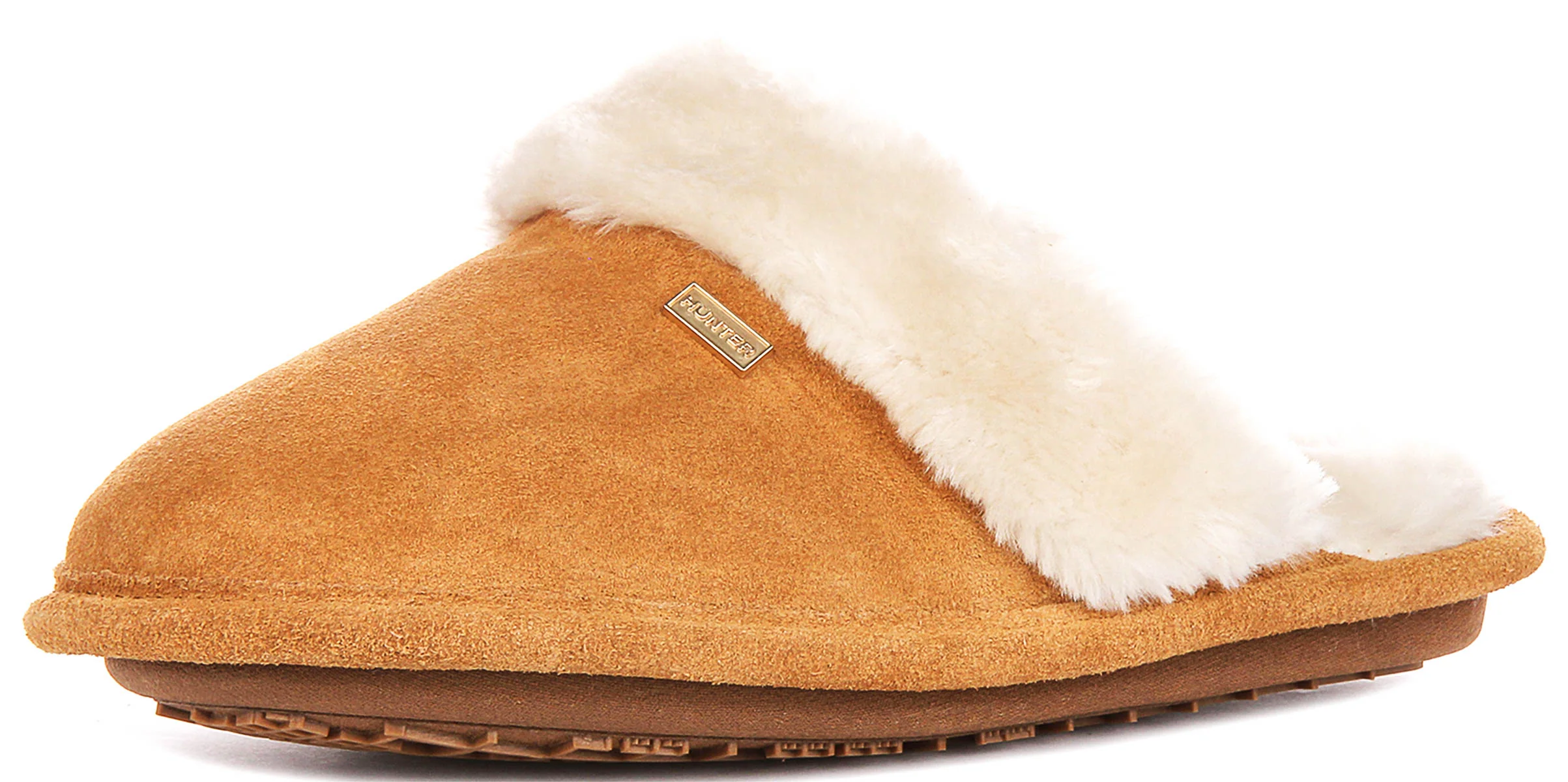 Hunter Womens Mule Slipper In Chestnut - Image 6