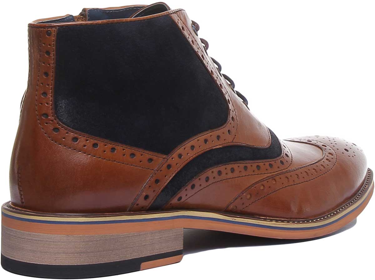 Justin Reece England Hawkin In Brown Blue - Image 3