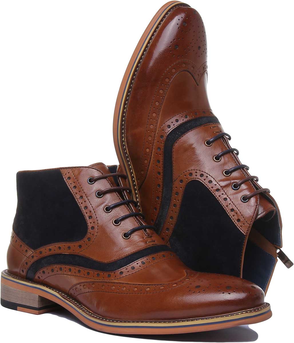 Justin Reece England Hawkin In Brown Blue - Image 5