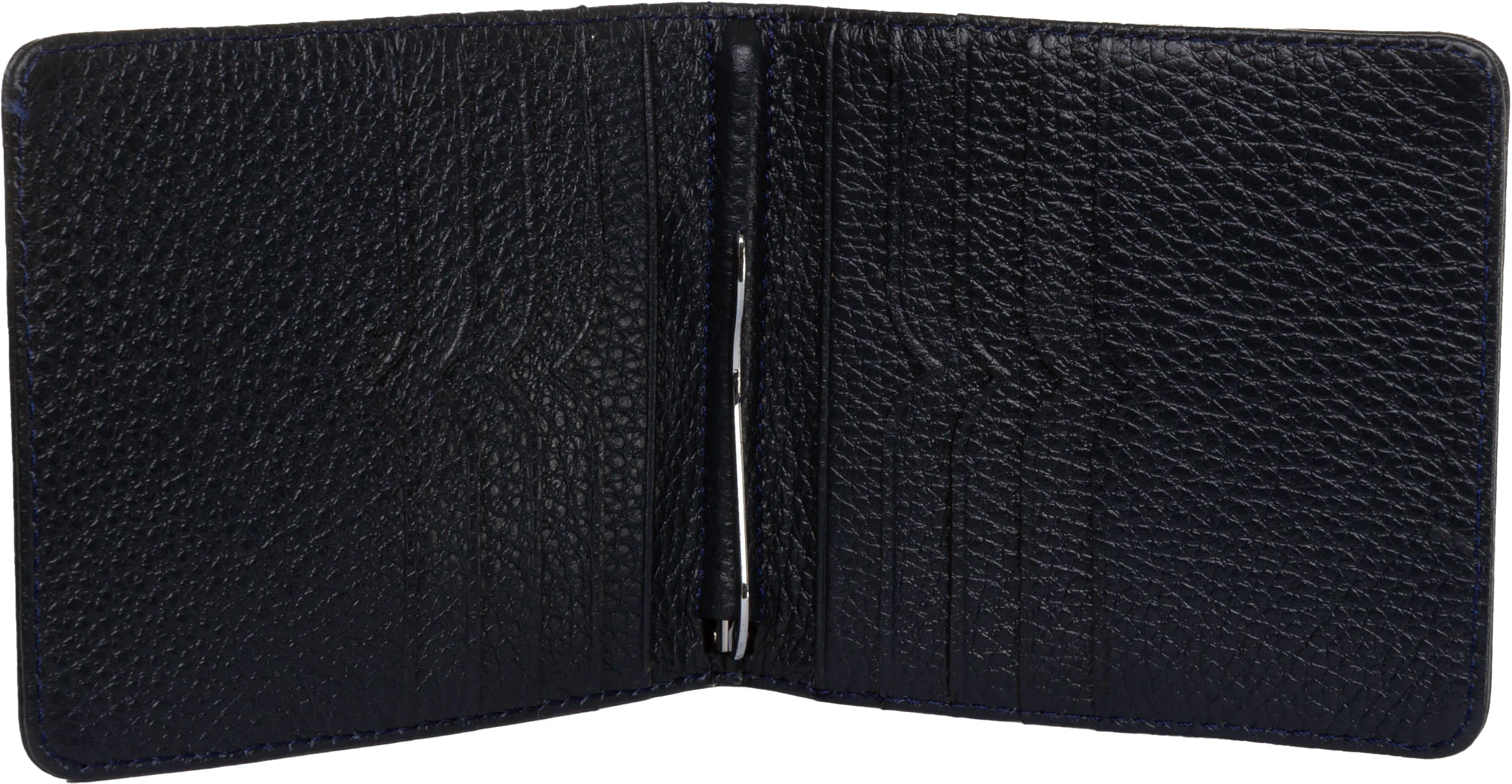 Justin Reece England Wallet Emboosed In Navy - Image 3