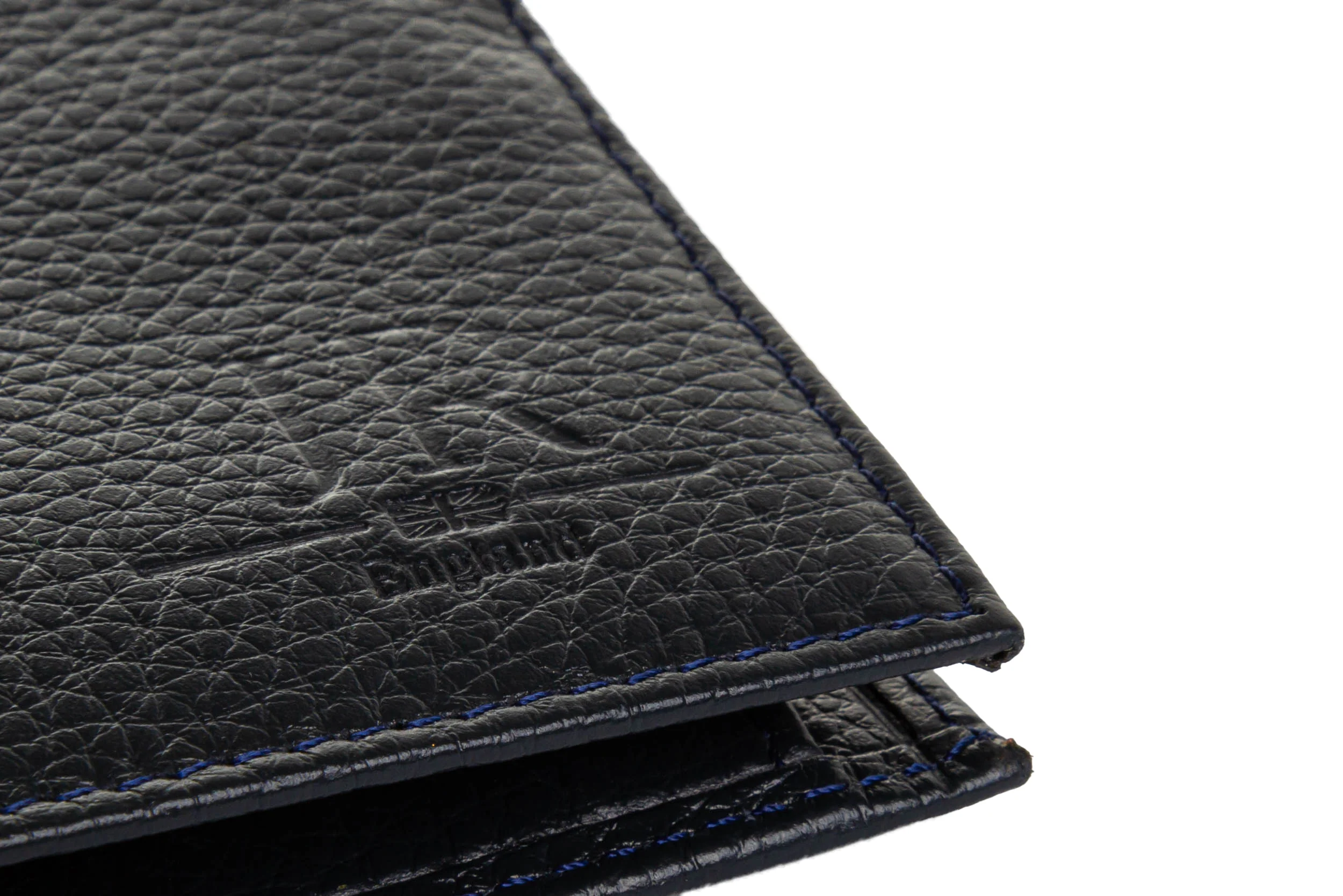 Justin Reece England Wallet Emboosed In Navy - Image 5