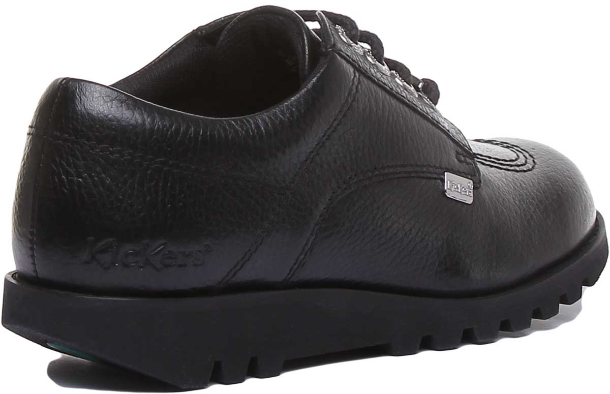 Kickers Kick Lo Luxe In Black in Teen UK Size 3 - 6 - Image 3
