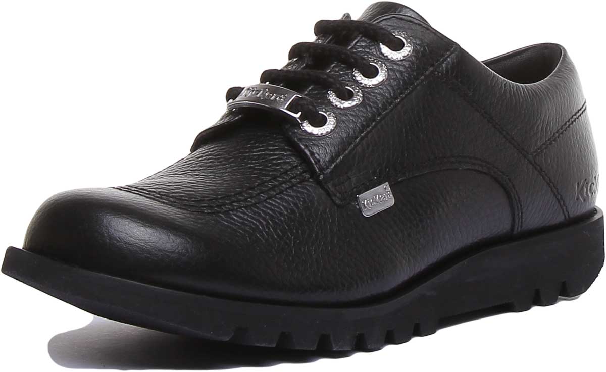Kickers Kick Lo Luxe In Black in Teen UK Size 3 - 6 - Image 6