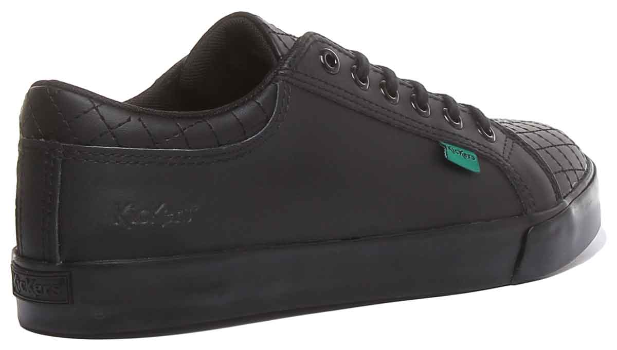 Kickers Tovni Y Quilt In Black Teen Size 3 - 6 - Image 3