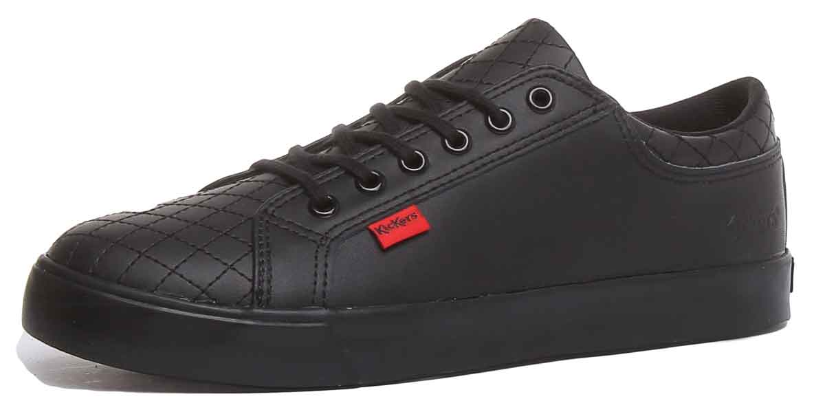 Kickers Tovni Y Quilt In Black Teen Size 3 - 6 - Image 6