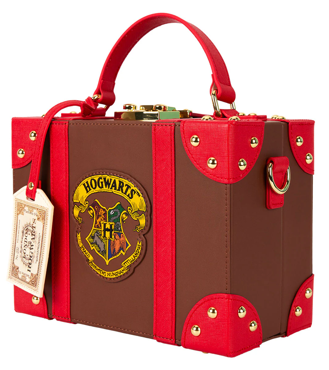 Loungefly Harry Potter In Brown Red Briefcase Bag - Image 3