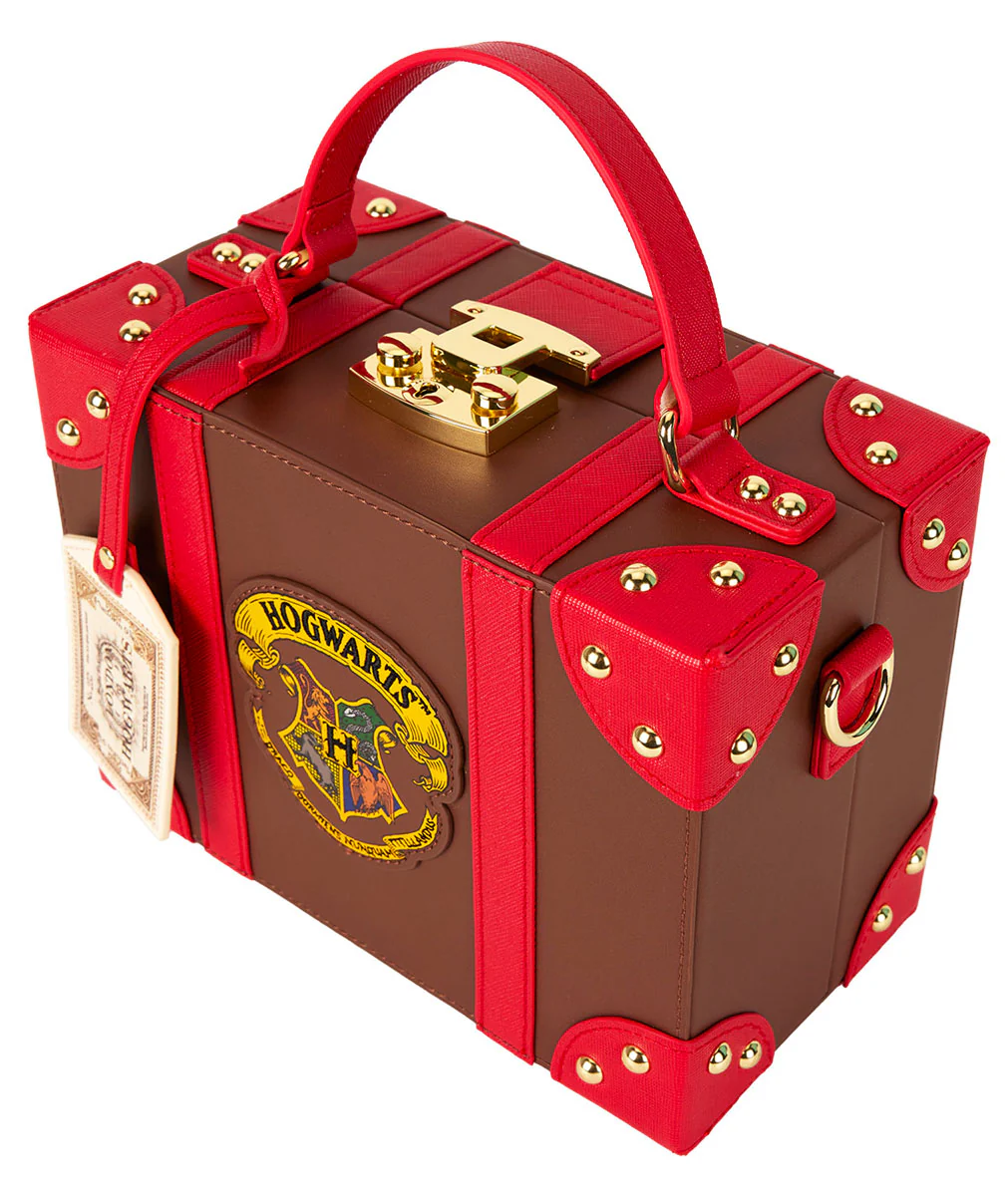 Loungefly Harry Potter In Brown Red Briefcase Bag - Image 4