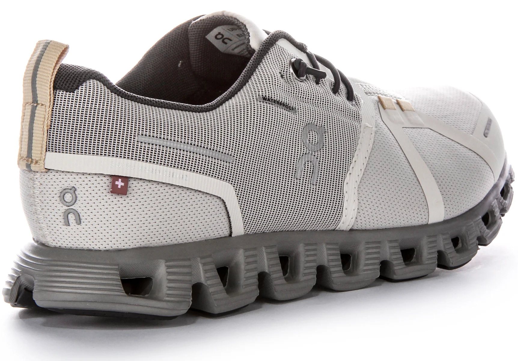 On Running Cloud 5 Waterproof In Pearl White For Women - Image 3