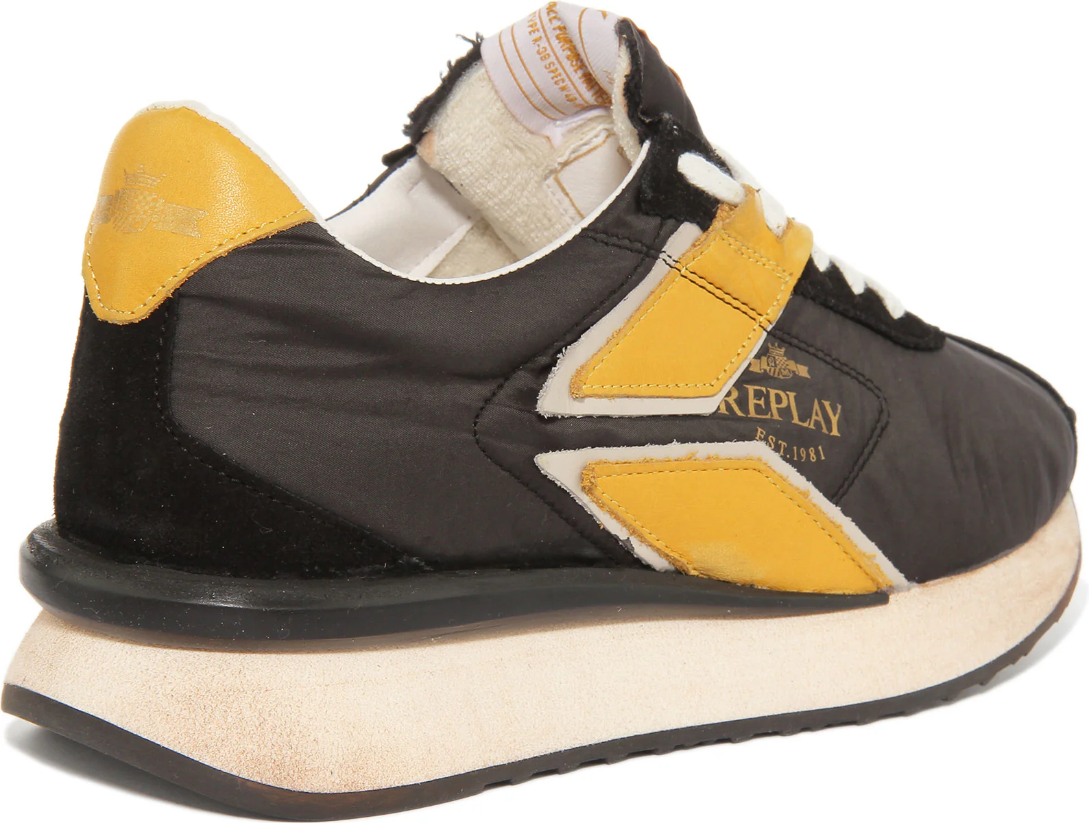 Replay Casey Nylon In Black Yellow For Men - Image 3