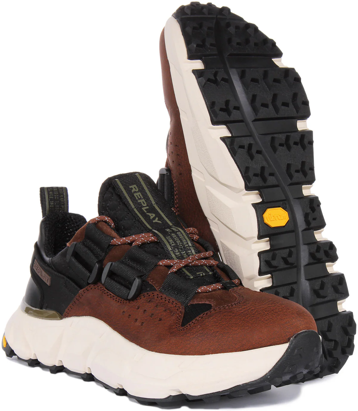 Replay Split Laguna In Black Brown For Men - Image 5