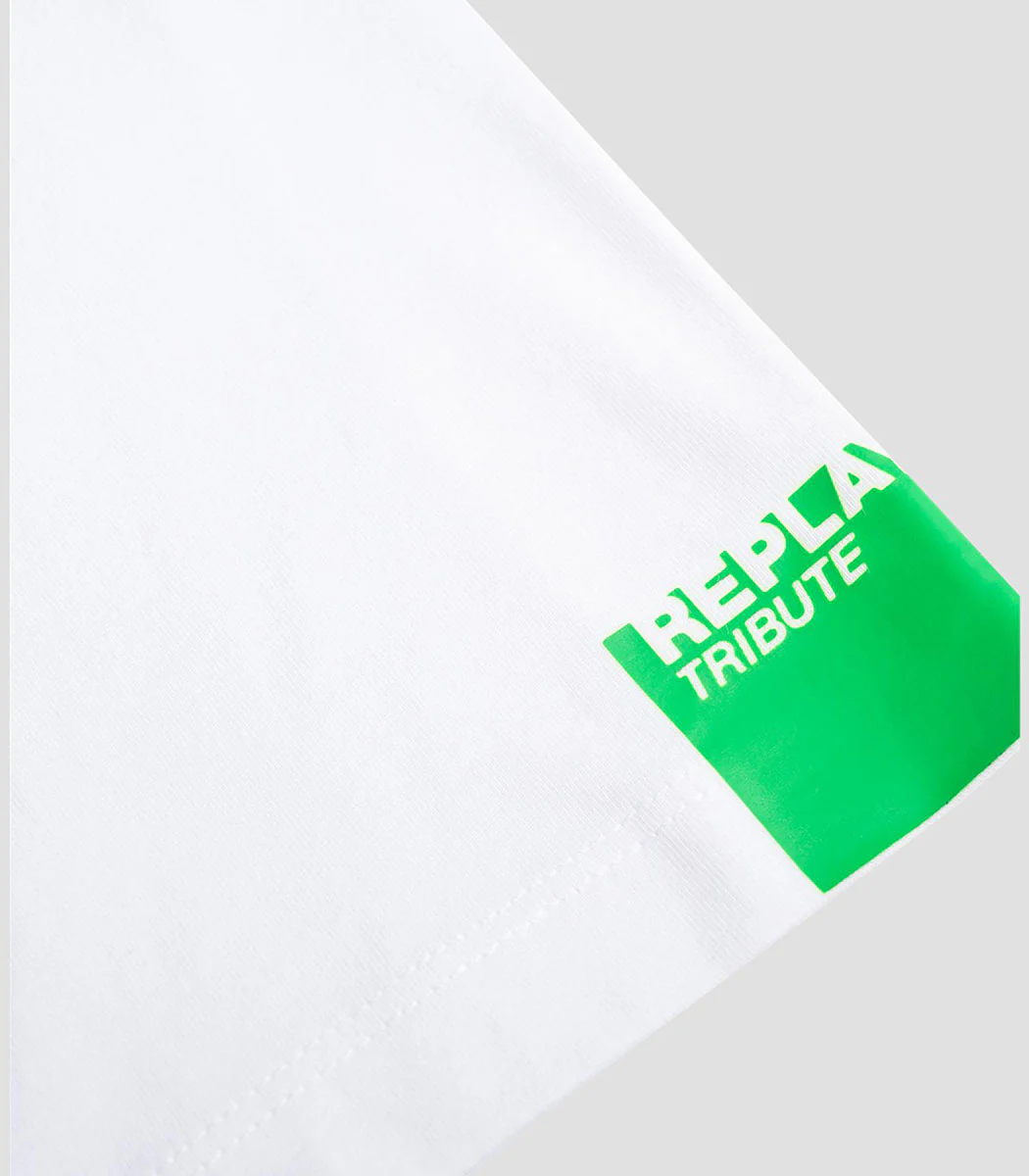 Replay The Joker T Shirt In White Red For Men - Image 5