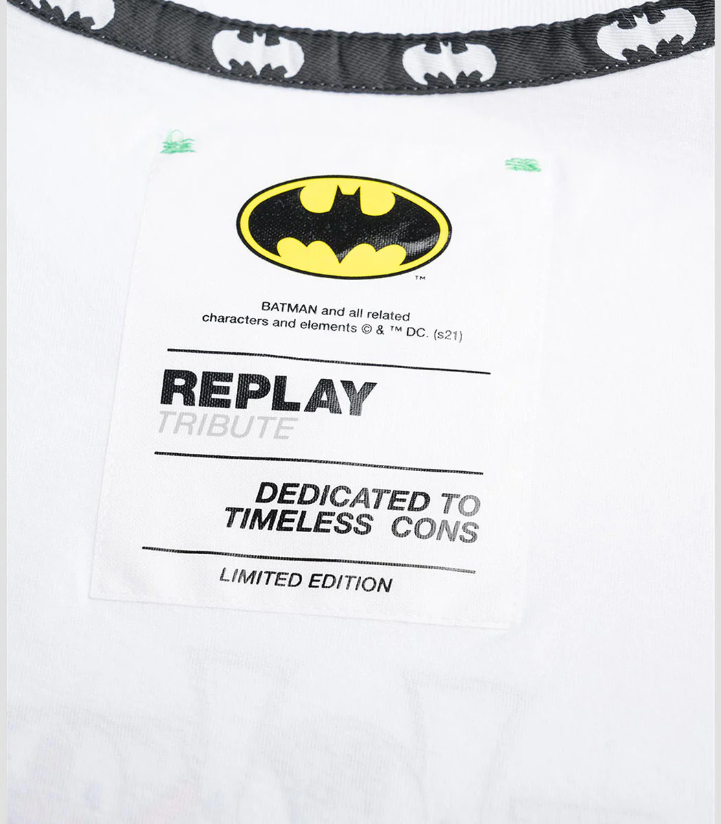 Replay The Joker T Shirt In White Red For Men - Image 6