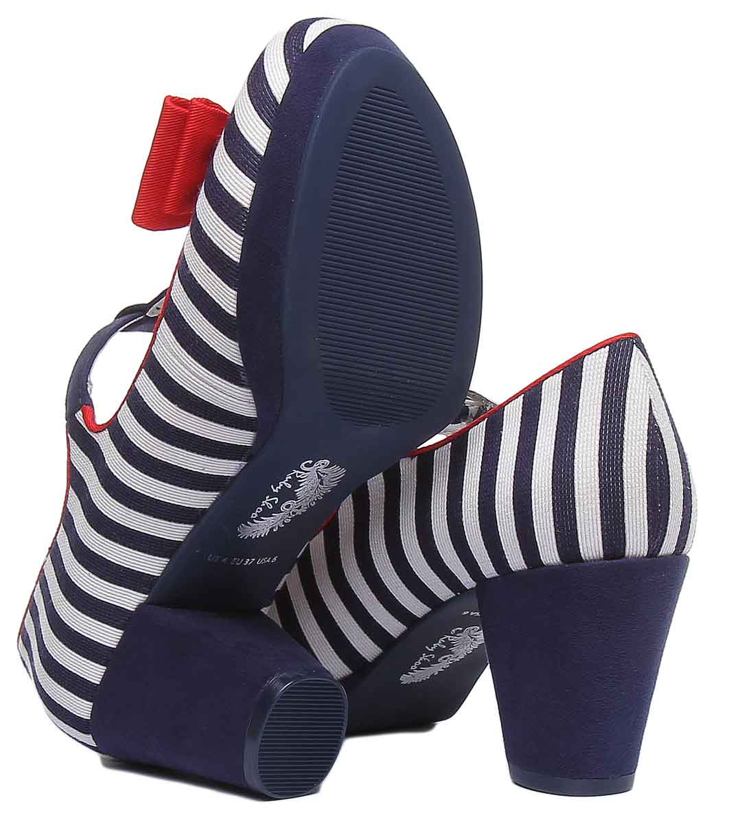Ruby Shoo Jazz In Navy White - Image 4