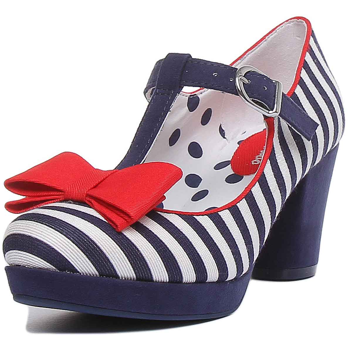 Ruby Shoo Jazz In Navy White - Image 6