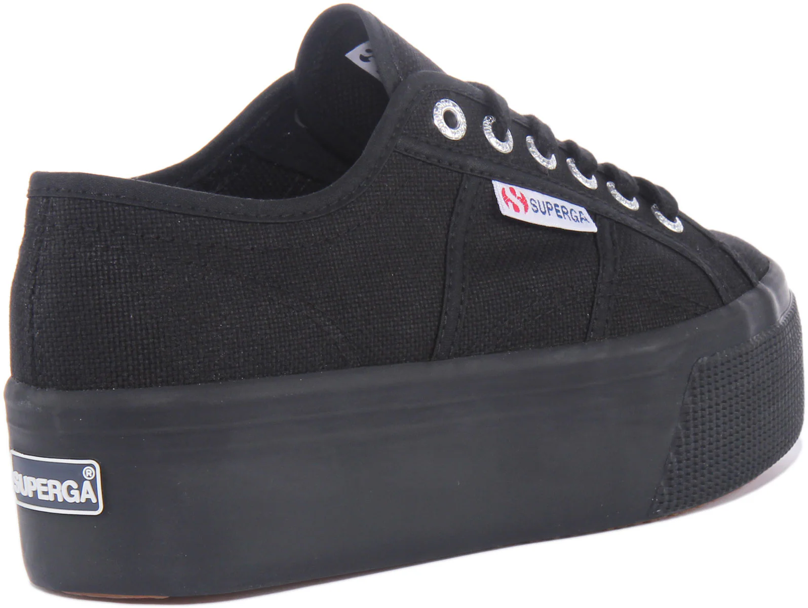Superga 2790 Cotu PlatformIn All Black For Women - Image 3