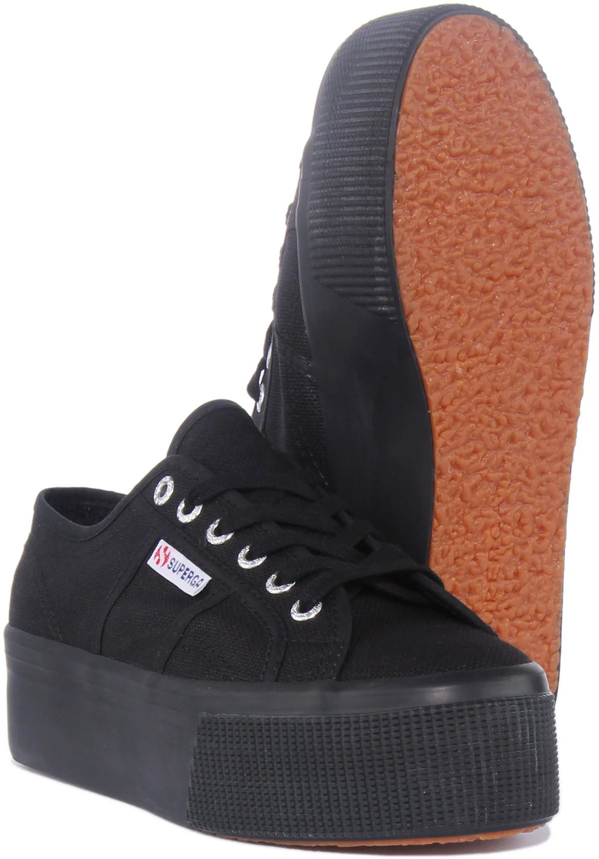 Superga 2790 Cotu PlatformIn All Black For Women - Image 5